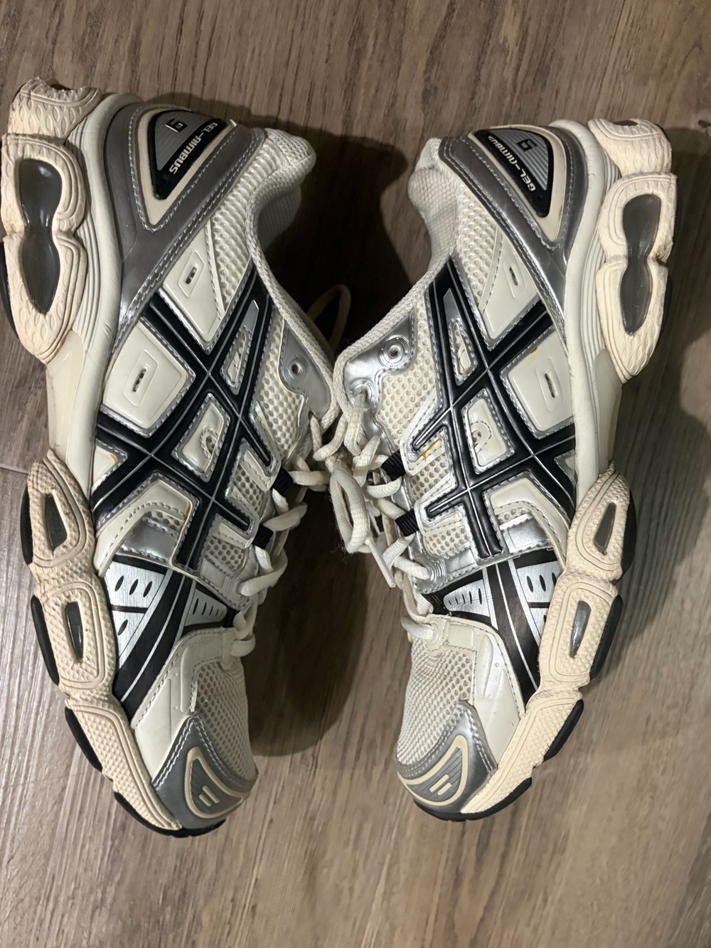 Asics Women's Cream/Taupe Athletic Running Shoes